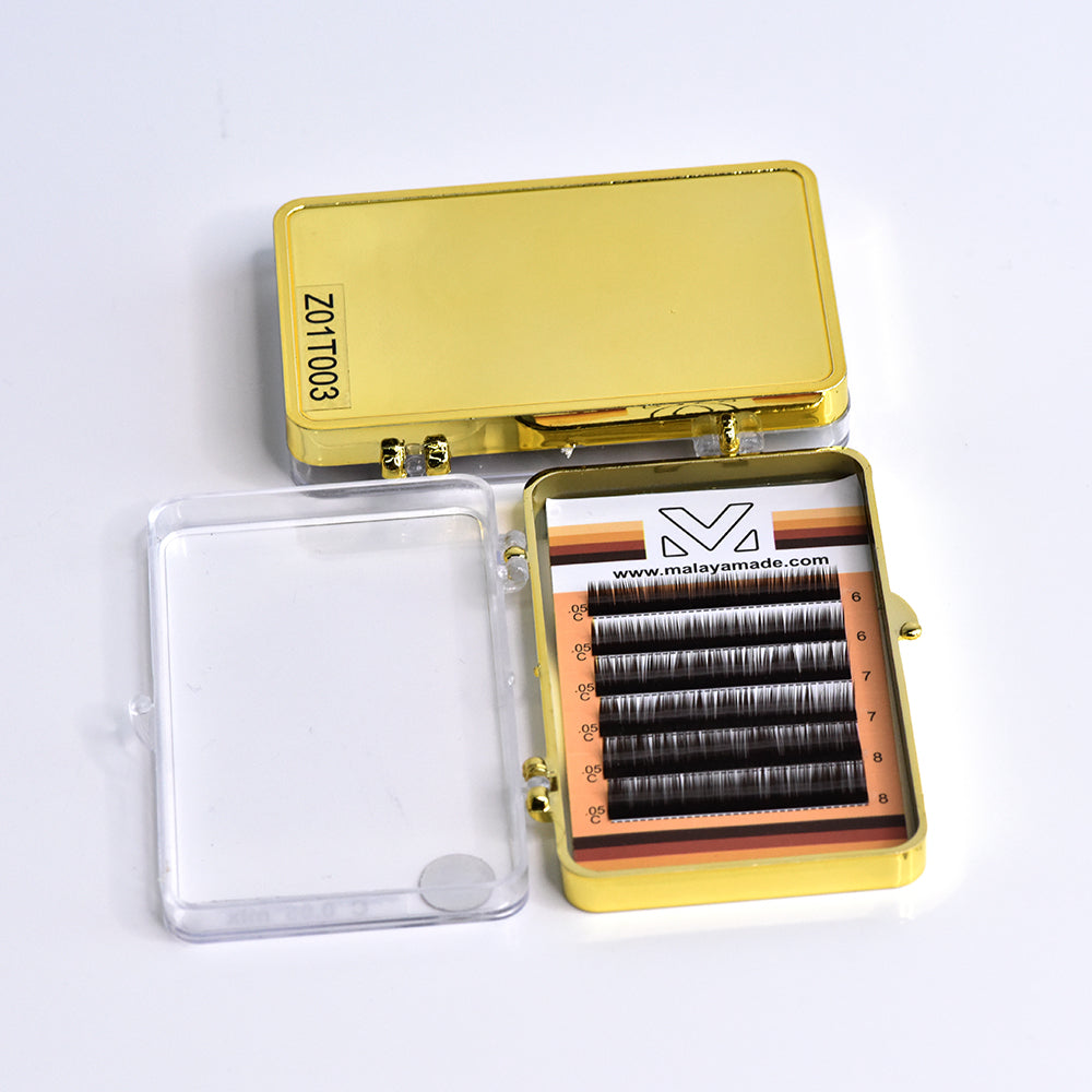 LIGHT BROWN LASH TRAYS