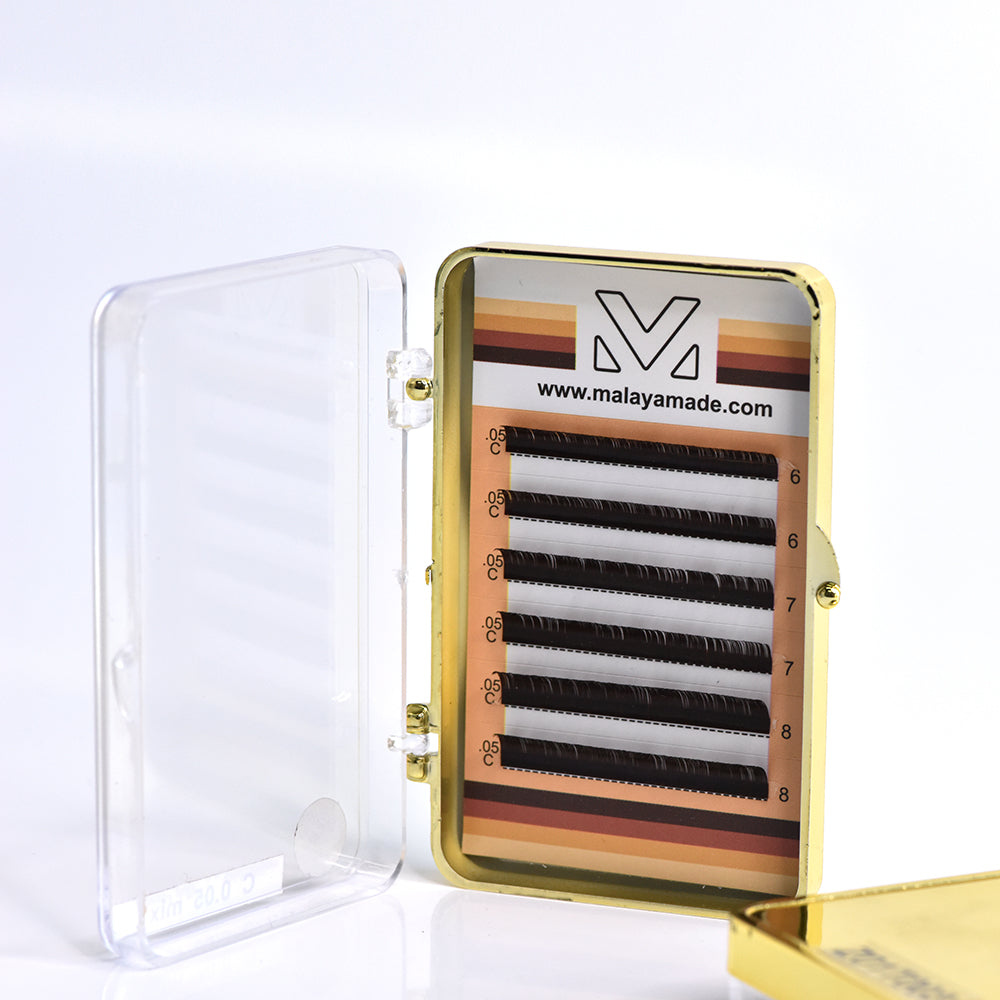 DARK BROWN INNER CORNER LASH TRAYS
